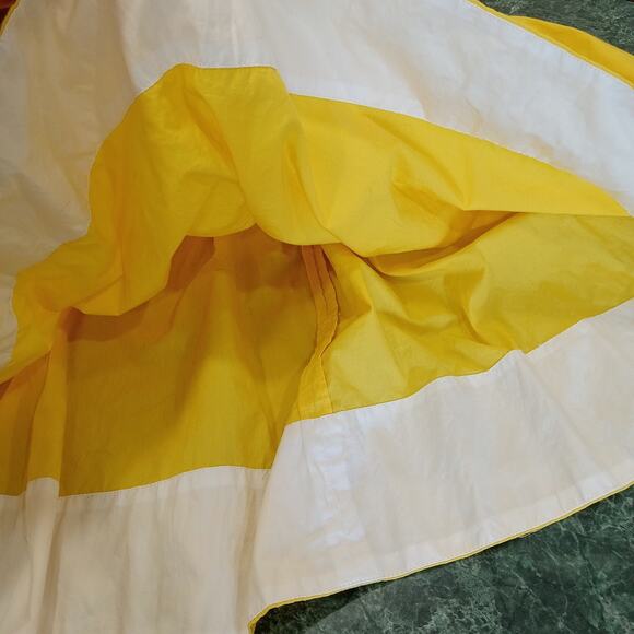 Gap Women's Sleeveless Knee Dress, Size 6, 100% Cotton Yellow And White Pockets - Picture 3 of 12